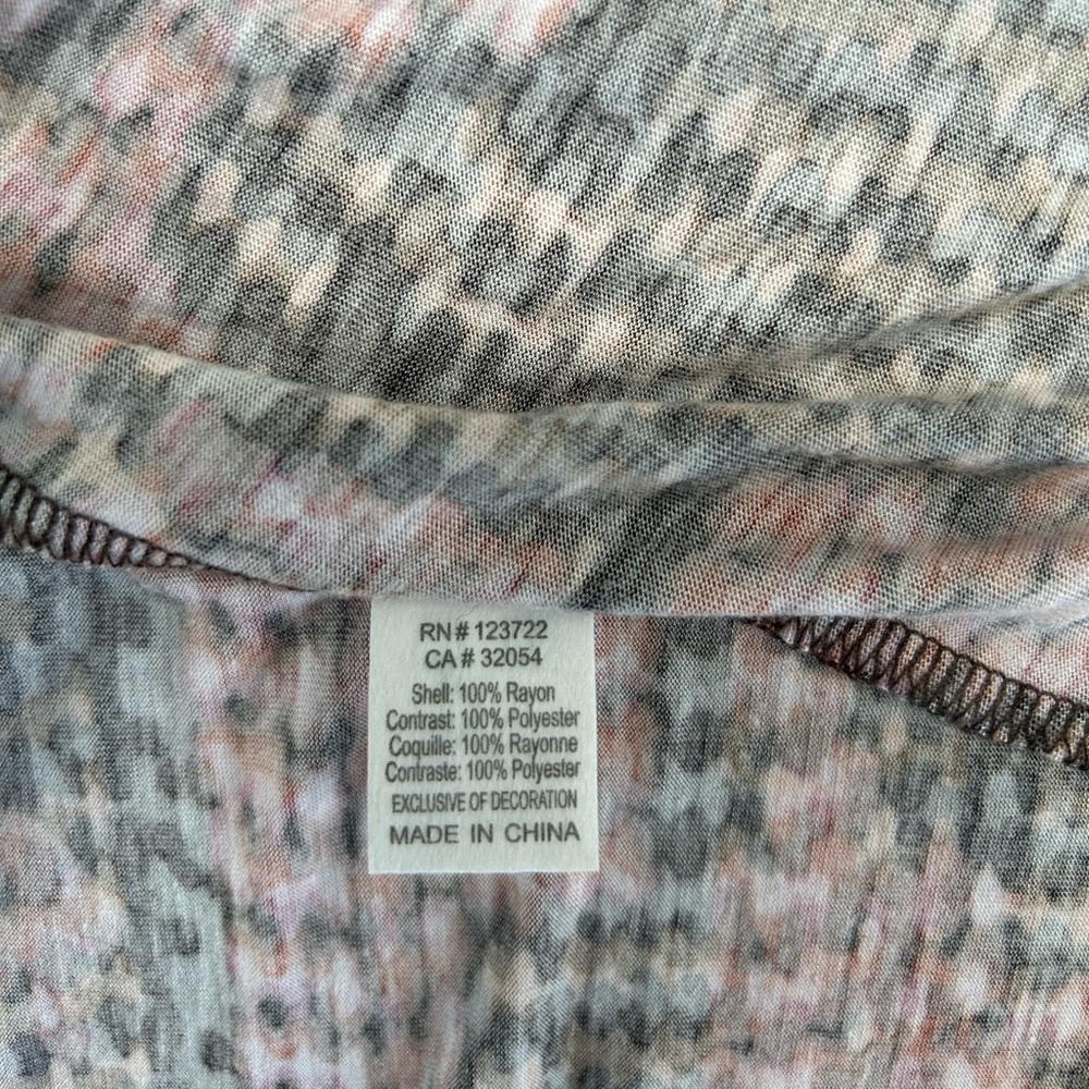 NWOT: Anthropologie One September Brown Multi Color and Lace Tank Top - Picture 5 of 6